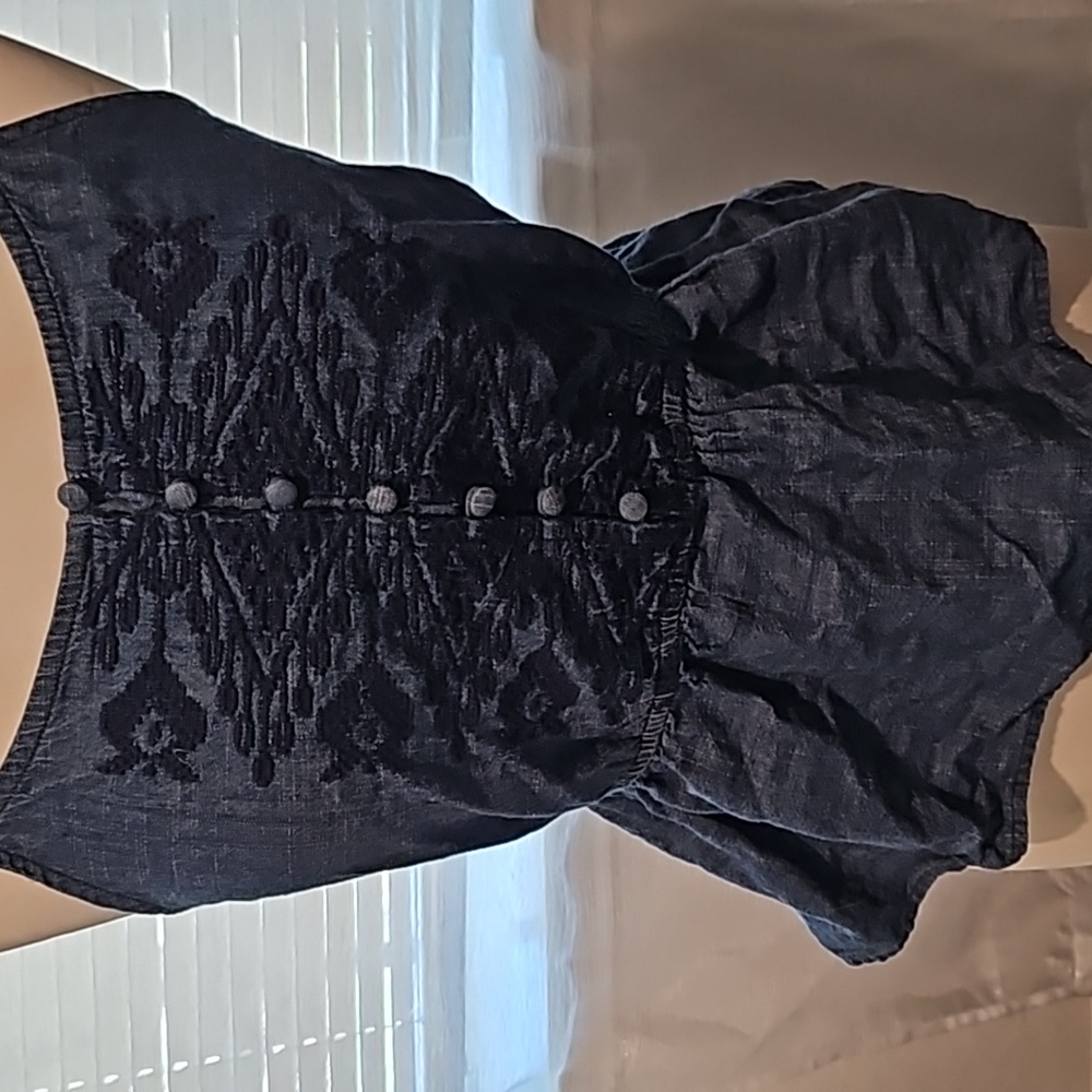 Arizona Demim Like Blouse Juniors M Top